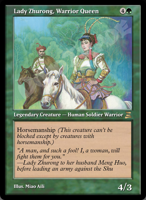 Lady Zhurong, Warrior Queen