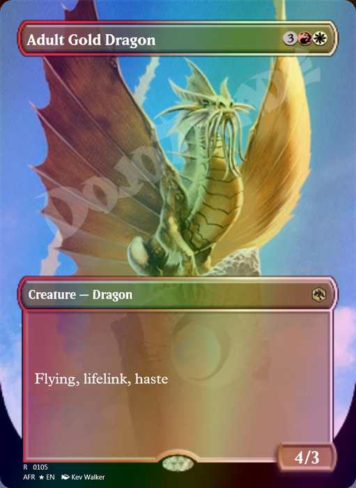 Adult Gold Dragon FOIL