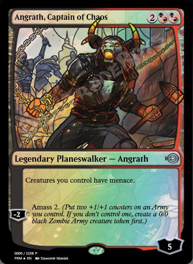 Angrath, Captain of Chaos (Stained Glass) FOIL