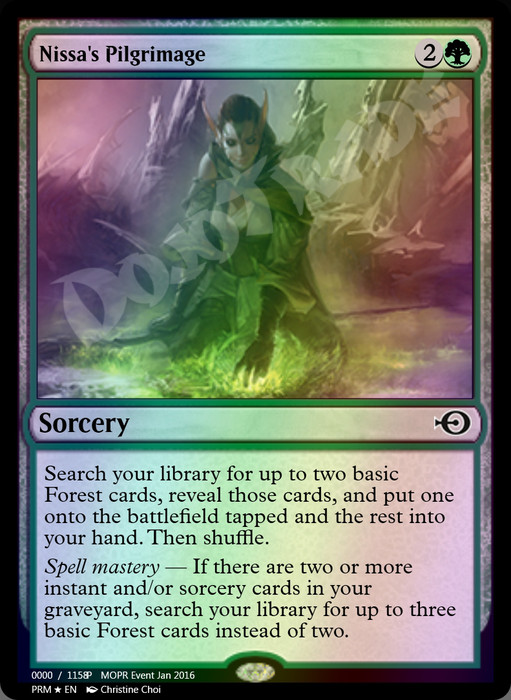 Nissa's Pilgrimage FOIL