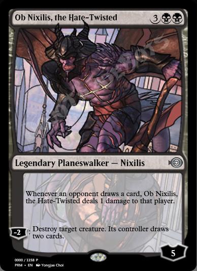 Ob Nixilis, the Hate-Twisted (Stained Glass)