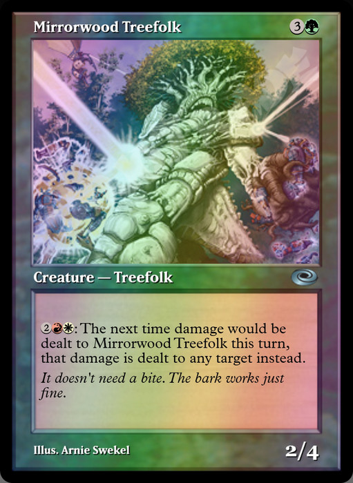 Mirrorwood Treefolk FOIL