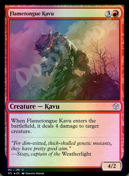 Flametongue Kavu FOIL