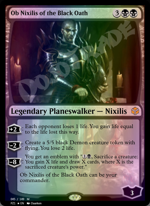 Ob Nixilis of the Black Oath FOIL