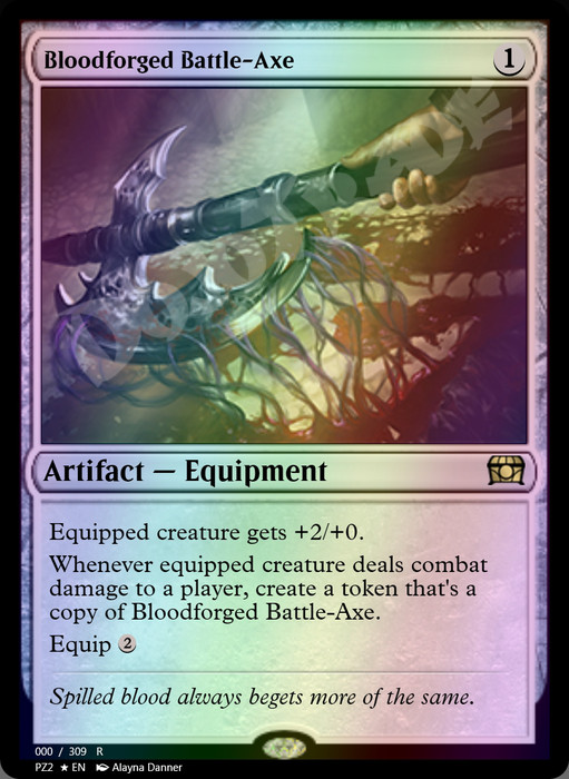 Bloodforged Battle-Axe FOIL