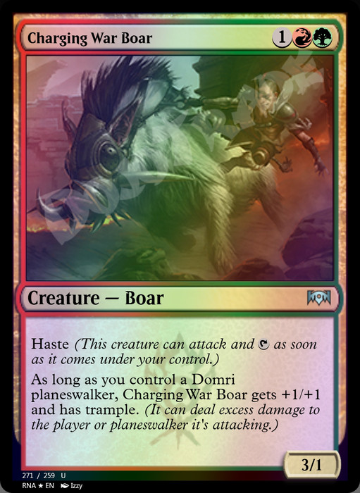 Charging War Boar FOIL