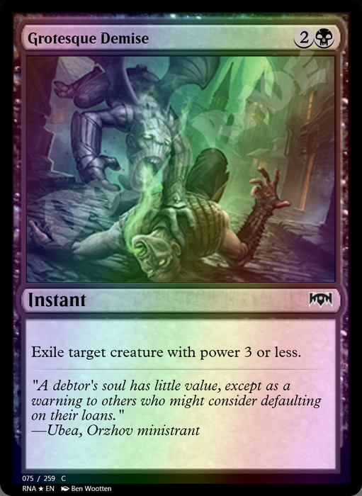 Grotesque Demise FOIL