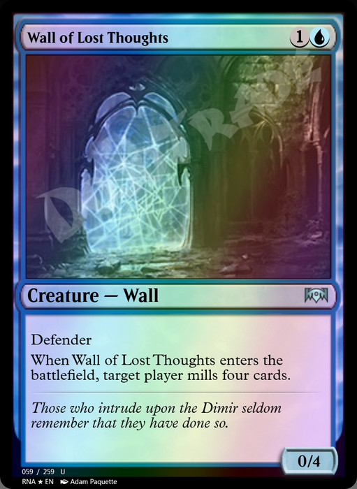 Wall of Lost Thoughts FOIL