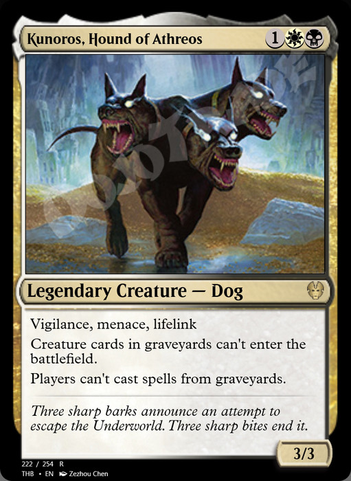 Kunoros, Hound of Athreos