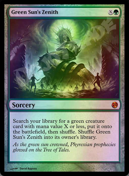 Green Sun's Zenith FOIL