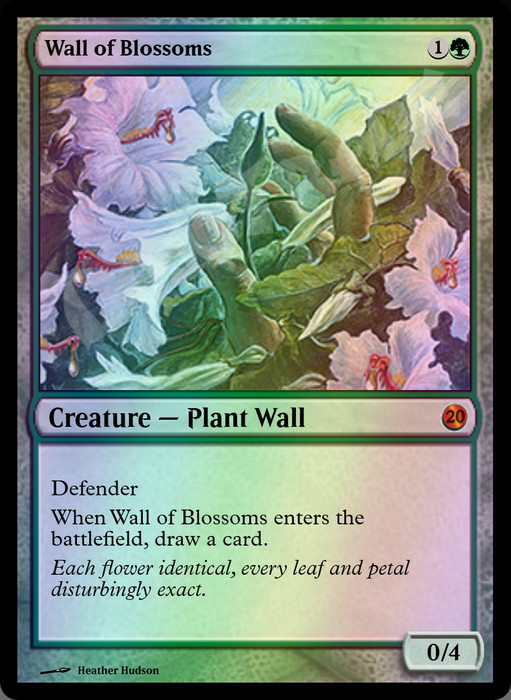 Wall of Blossoms FOIL