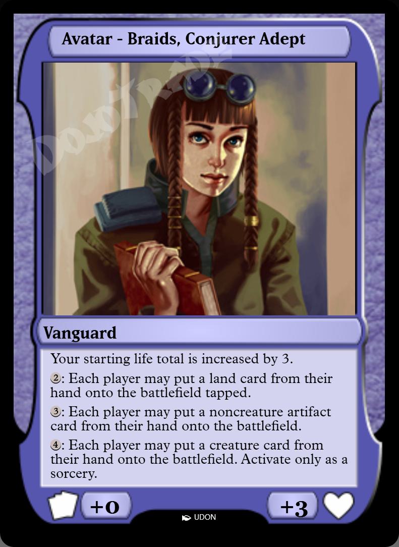 Avatar - Braids, Conjurer Adept