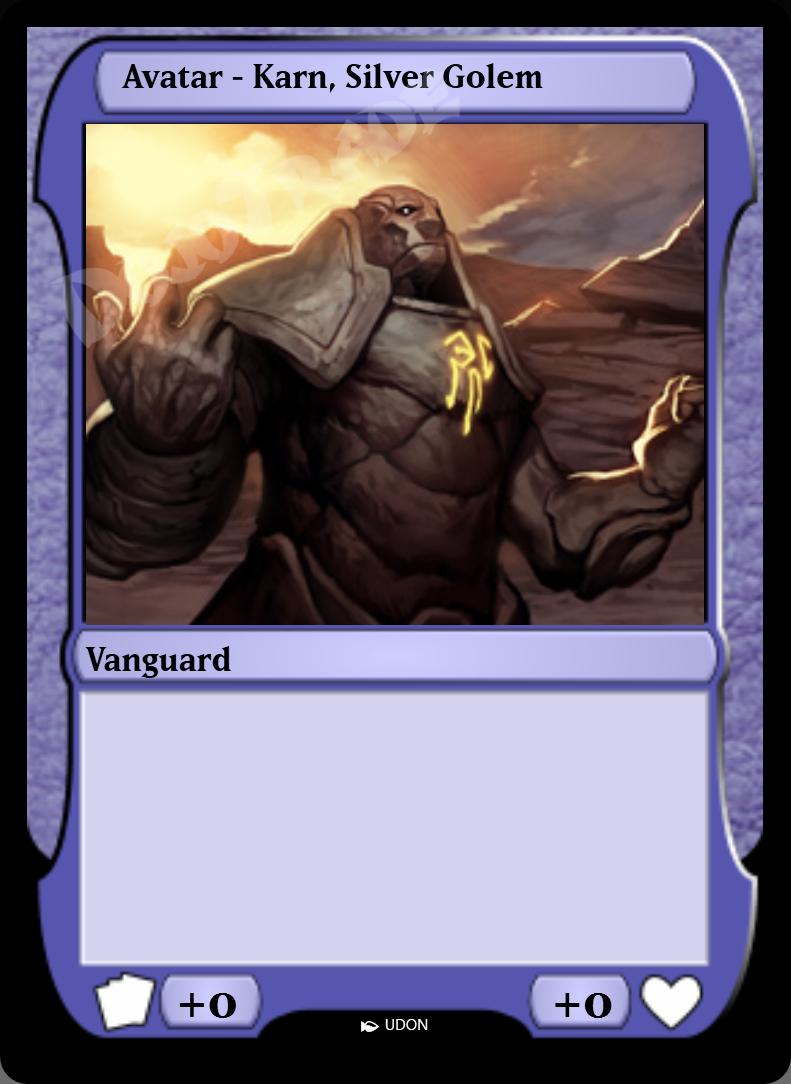 Avatar - Karn, Silver Golem