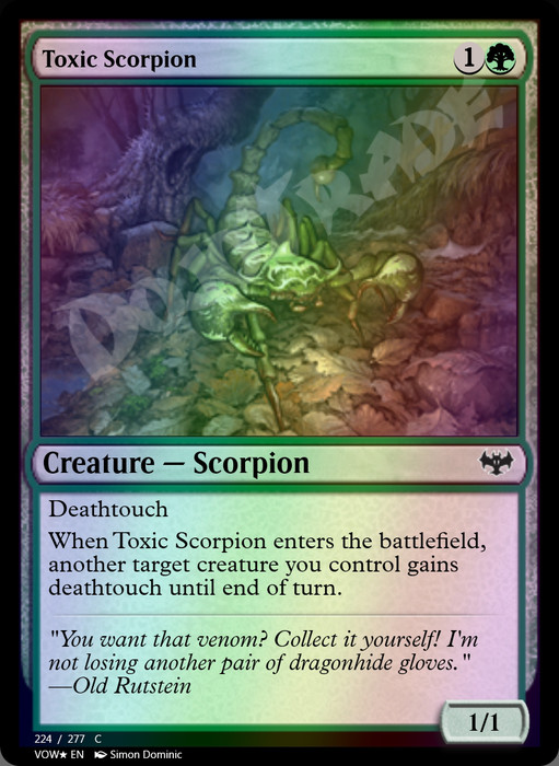 Toxic Scorpion FOIL