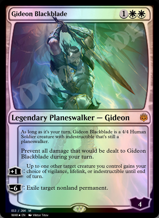 Gideon Blackblade FOIL