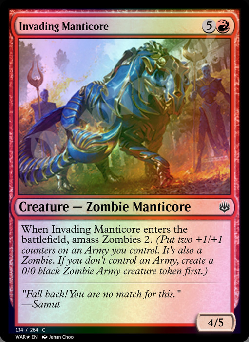 Invading Manticore FOIL