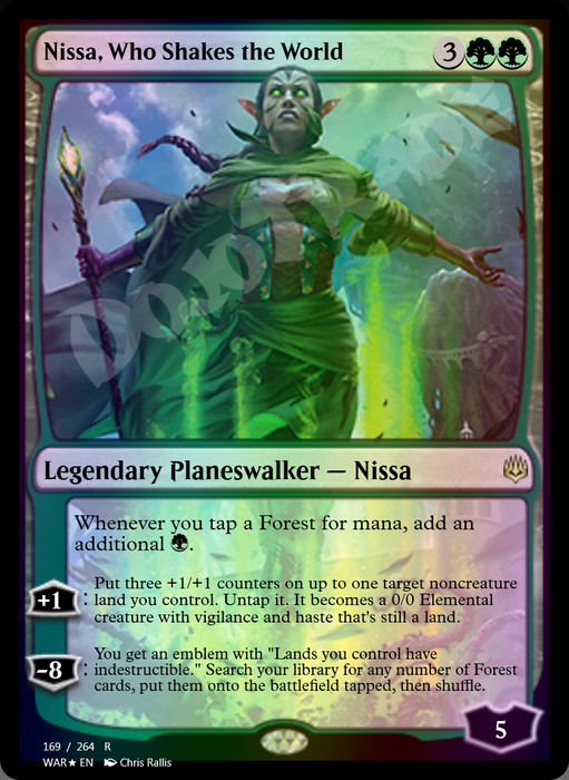 Nissa, Who Shakes the World FOIL