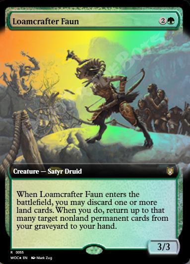 Loamcrafter Faun (Extended Art) FOIL