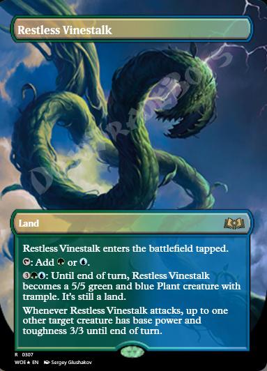 Restless Vinestalk (Borderless) FOIL