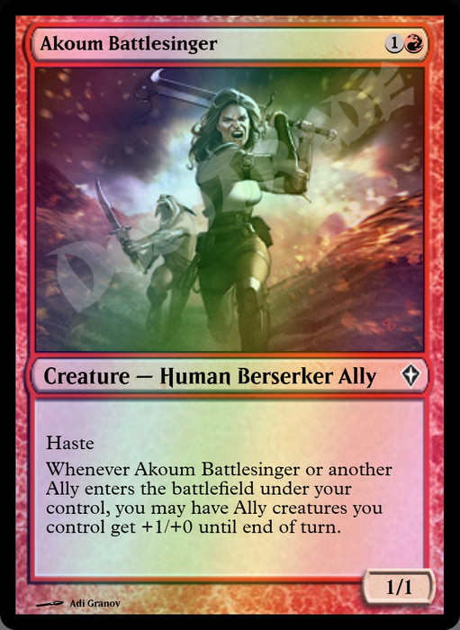 Akoum Battlesinger FOIL