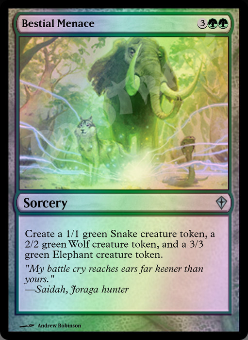 Bestial Menace FOIL