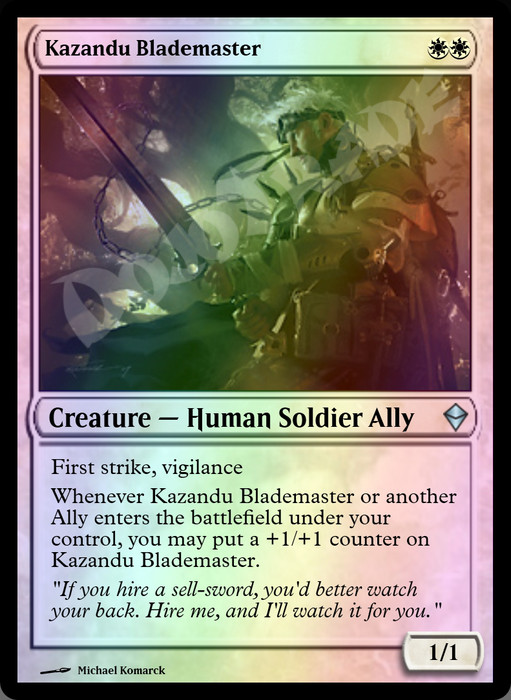 Kazandu Blademaster FOIL